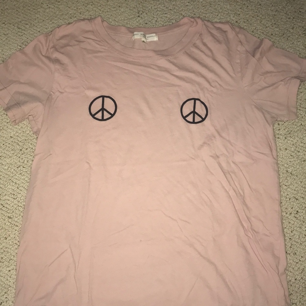 Light pink urban outfitters t-shirt